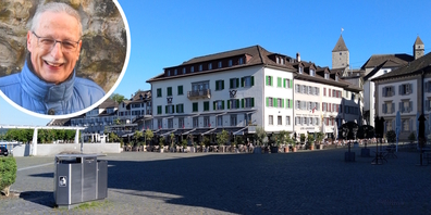 Blauer Himmel und trocken: Der sonst wechselhafte April zeigte sich 2026 in Rapperswil laut Walter Berger (l.) oft vorsommerlich.