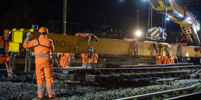 Bahnarbeiten der SBB