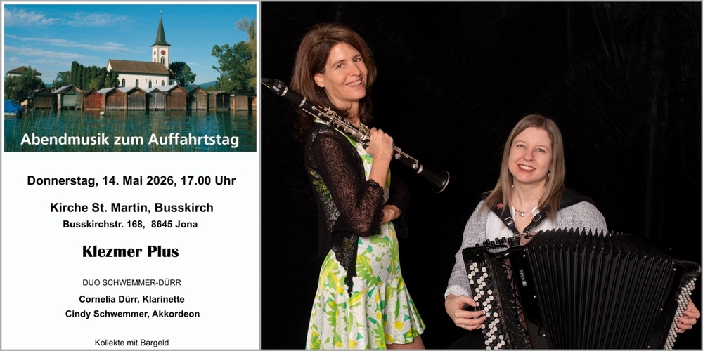 Cornelia Dürr und Cindy Schwemmer laden zur Abendmusik ein.