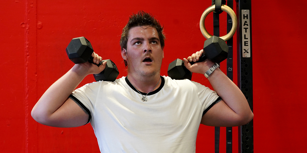 Bitte kein zweites Mal: Lars bei der Crossfit-Challenge.
