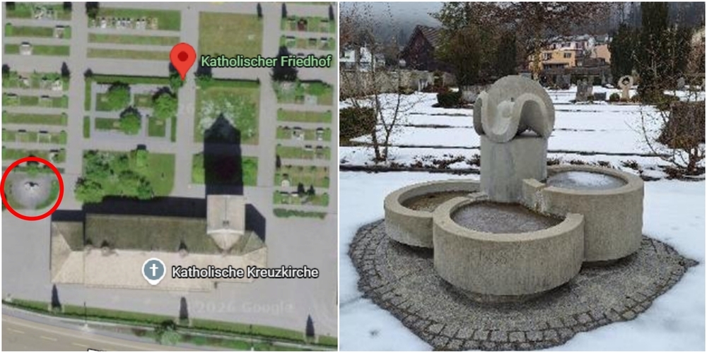 Der Brunnen beim Friedhof Uznach ist aufwändig im Unterhalt und soll deshalb umgenutzt werden.