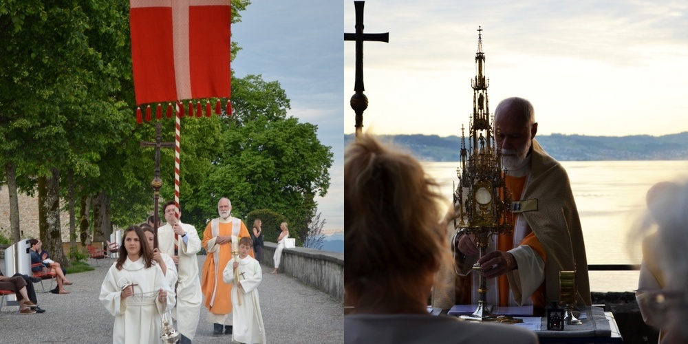 Die zwei Gottesdienste werden bei schönem Wetter draussen stattfinden, bei schlechtem in den Pfarrkirchen.