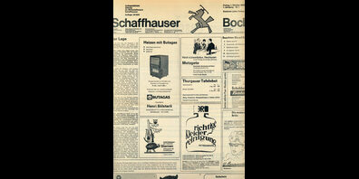 Ausschnitt aus der ersten «Bock»-Ausgabe vom 1. Oktober 1965. 