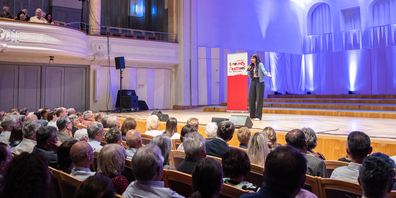 Lokalmatadorin Reena Krishnaraja aus Grub AR.