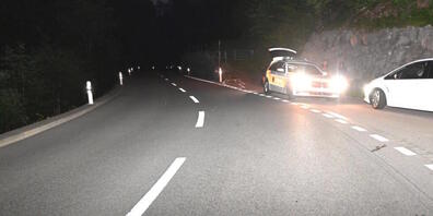 Hier wurde der Fussgänger vom Motorrad erfasst.