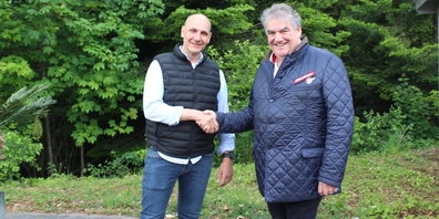 Ansgar Blöchlinger (r.) wird die Position als Geschäftsführer im Juni 2027 seinem designierten Nachfolger Andreas Janser übergeben.