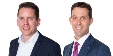 Zwei SVP-Kandidaten: Ivan Louis (links) und Michael Götte