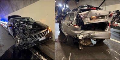 Nach dem Motorradunfall kam es zu einem Folgeunfall.