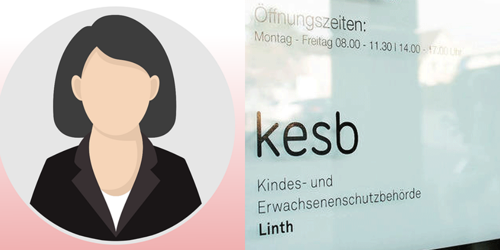 Montage: Ein Bild der neuen KESB Linth Leiterin Barbara Eastwood gibt es bisher nicht.