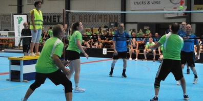 Ein Indoor-Wettkampf am kantonalen Sport Fit Tag in Kaltbrunn.