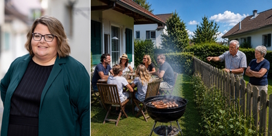Bei Nachbarschaftskonflikten etwa wegen Grillierens oder Partylärm im Garten ist laut Anwältin Dagmar Dörig (l.) die rechtliche Lösung selten die beste.