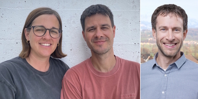 (v.l.n.r.) Daniela und Sven Calörtscher sind überzeugt: «Dani Buschor ist die richtige Person, um Uznach weiterzubringen.»