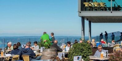 Die Karrenseilbahn in Dornbirn darf wieder mit 75 Prozent ihres Fassungsvermögens die Gäste ins Bergrestaurant befördern