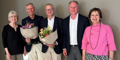 Neuer Verwaltungsrat der Raiffeisenbank Rapperswil-Jona: (v.l.n.r.) Barbara Zuber, Ernst Uhler, Karl Gehler, Simon König und Gabrielle Infortuna.
