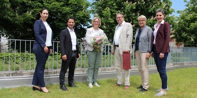 Der Gossauer Stadtrat gratuliert ihrer Kollegin zur Wahl als Kantonsratspräsidentin.