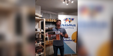 Andreas Krieg bei der Preisübergabe.