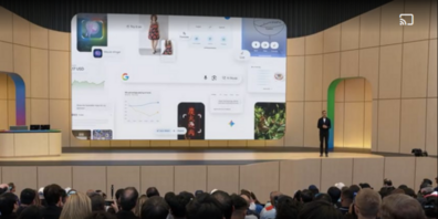 Google-Medienkonferenz: Entwicklungschef Lutz Reid erklärt, wohin die KI-Reise geht.