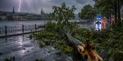 Neben der Region Zürich wurde auch der Obersee am Dienstagabend von starken Gewittern heimgesucht.