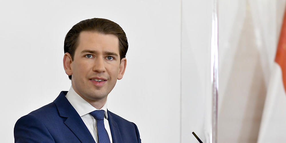 Österreichs Bundeskanzler Sebastian Kurz nimmt an einer Pressekonferenz im Bundeskanzleramt teil. Foto: Herbert Neubauer/APA/dpa