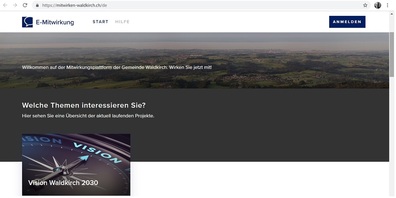 Neue Mitwirkungsplattform der Gemeinde Waldkirch.