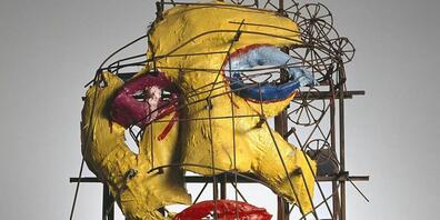 Im Aargauer Kunsthaus zu sehen: Sie Skulptur "Le Cyclop &#8211; La Tête" von Jean Tinguely und Niki de Saint Phalle.