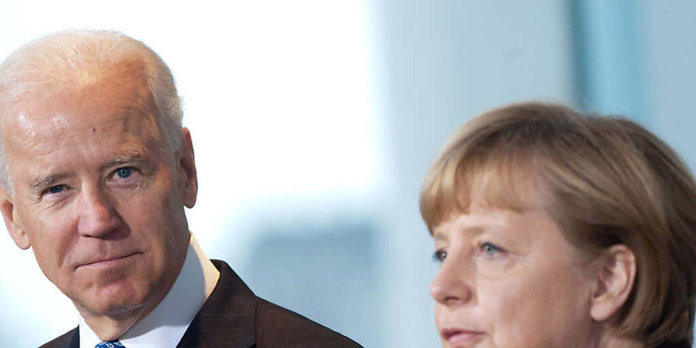 ARCHIV - «Arbeitsbesuch»: US-Präsident Biden empfängt im Juli Kanzlerin Merkel im Weißen Haus. Foto: picture alliance / dpa