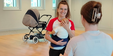 Die Diplomierte Hebamme Annina Schlegel bietet neu am Spital Linth in Uznach fitdankbaby Kurse an.