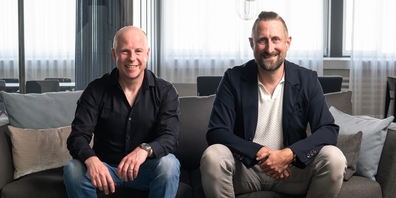 Die Hostpoint-Unternehmer Claudius Röllin und Markus Gebert.
