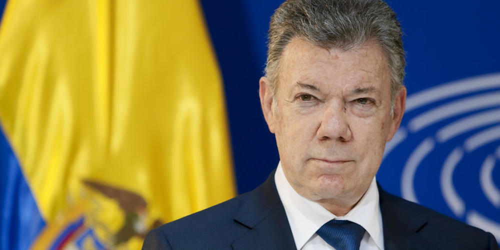 ARCHIV - Der damalige kolumbianische Präsident Juan Manuel Santos. Foto: Notimex/dpa