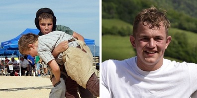 Links Mathias Jäger (mit Ohrenschutz) und rechts This Kolb.