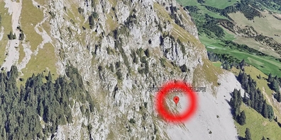 An dieser Stelle wurde die Frau geborgen.