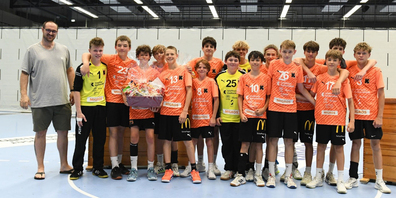 Das U15-Team der Kadetten Schaffhausen erreichte am internationalen Nachwuchsturnier den starken dritten Platz.