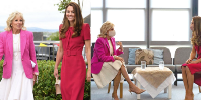 Im Partnerlook: Erstes Treffen von Herzogin Kate und First Lady Jill Biden