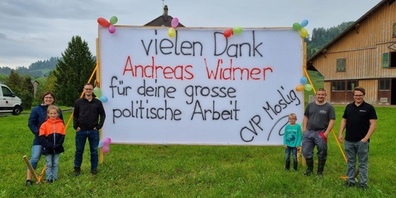Verabschiedung von Andreas Widmer, CVP Mosnang.