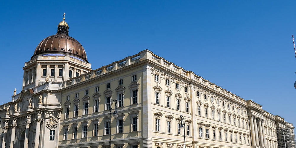 ARCHIV - Das Museums- und Veranstaltungsgebäude Humboldt Forum wurde an der Stelle des historischen Berliner Schlosses errichtet. Nach einem digitalen Vorspiel will das Berliner Humboldt Forum nun am 20. Juli 2021 seine Türen für Besucherinnen und...