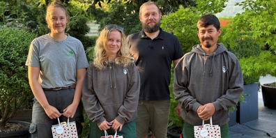 Herzliche Gratulation an Murtaza, Rahel und Martina.