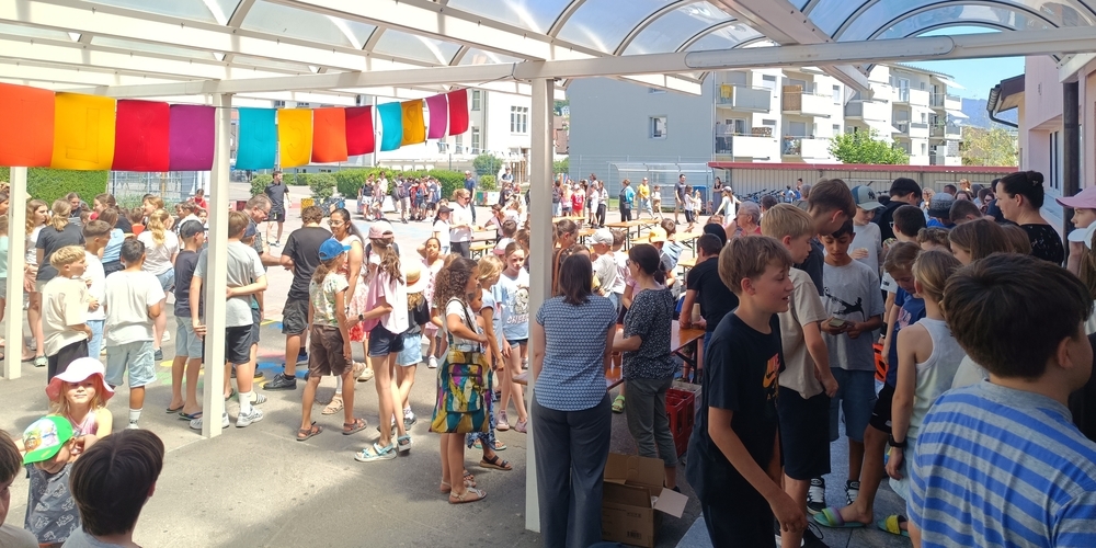 Der Workshop der Schuleinheit Dorf-Obergass und Ermenswil kürzlich bot ein abwechslungsreiches Programm und endete mit eine Abschlussfest.