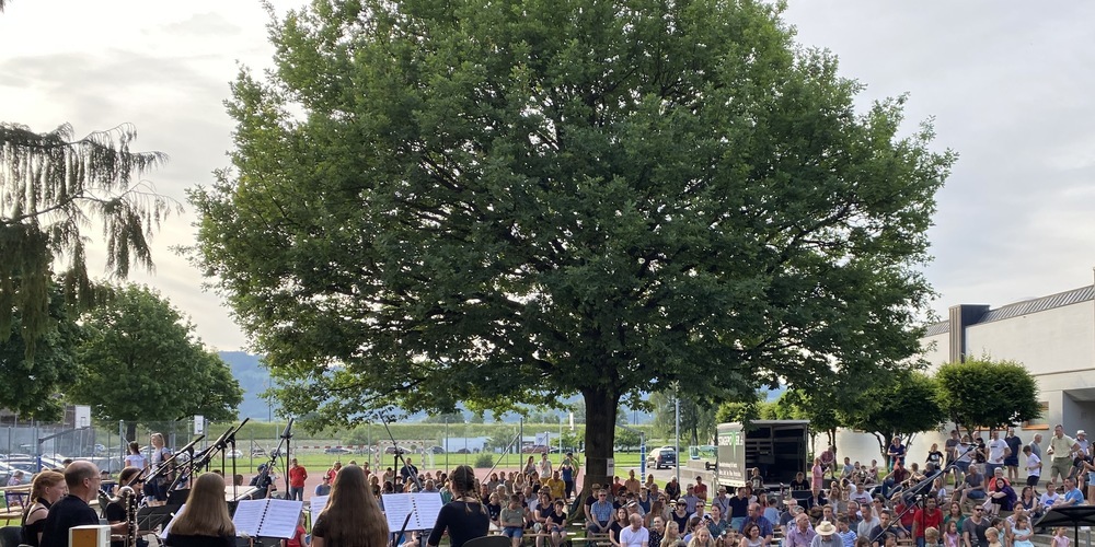 Schönes Wetter und gute Musik gestern in Diepoldsau.