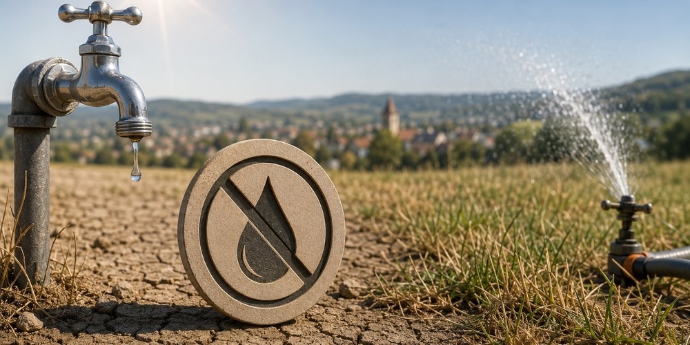 Die anhaltende Trockenheit und der erhöhte Wasserverbrauch führen in der Gemeinde zu Einschränkungen beim Wasserverbrauch und erhöhen gleichzeitig die Waldbrandgefahr.