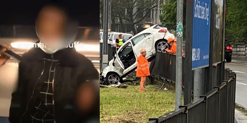 Der junge Mann flüchtete nach dem Unfall.