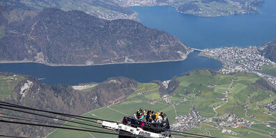 Schweizer Seilbahnen wie hier am Stanserhorn hoffen im Sommer auf viele einheimische Gäste. Denn aus Übersee werden in der Schweiz nach wie vor kaum Touristen erwartet.(Archivbild)