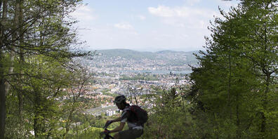 Ein 64-jähriger Mann ist mit seinem E-Bike auf einem Mountainbike-Trail in Pully VD tödlich verunfallt. (Themenbild)