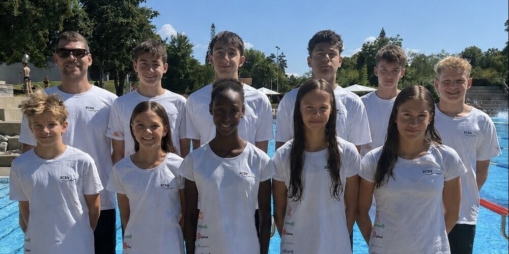 Die zehn Nachwuchstalente des Schwimmclubs Schaffhausen vertraten ihren Verein im Gartenbad St. Jakob in Basel hervorragend.