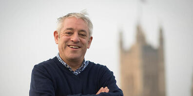 ARCHIV - Das Archivbild zeigt Ex-Parlamentschef John Bercow im Jahr 2019 vor dem Palace of Westminster in London. Foto: Stefan Rousseau/PA Wire/dpa