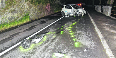 Der 17-jährige Unfallverursacher entfernte sich nachdem Unfall zu Fuss.