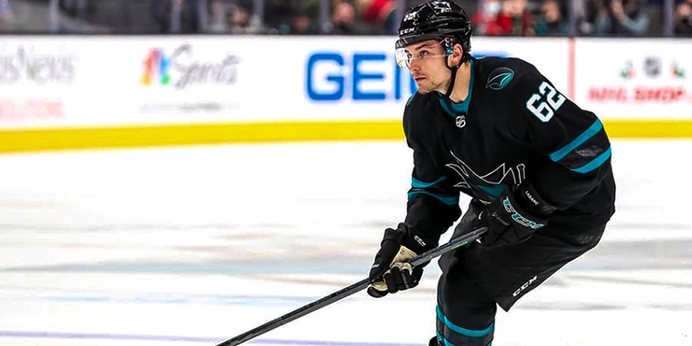 Kevin Labanc spielte neun Jahre in der National Hockey League, davon acht bei den San Jose Sharks, die ihn 2014 in der 6. Runde drafteten. (Archivbild).