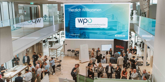 Sechs Unternehmen präsentieren ihre Innovationen am WPO-Impuls 2026 in Uzwil. Das Publikum bestimmt den Sieger per Live-Voting.
