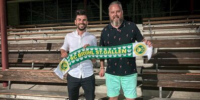 Dennis Sonderegger (links) wird neuer Cheftrainer beim SC Brühl.