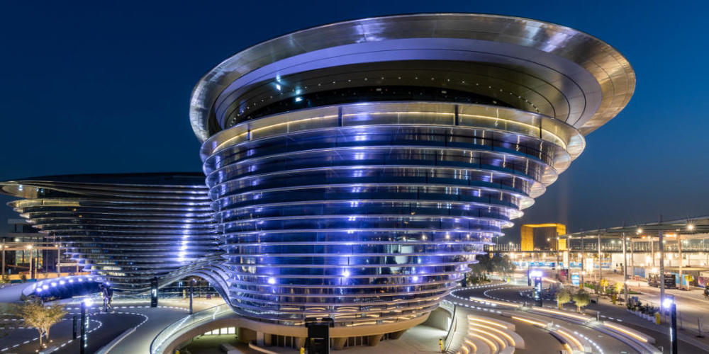HANDOUT - Als erster arabischer Gastgeber lädt Dubai im Oktober zur Expo. Foto: Suneesh Sudhakaran/-/dpa - ACHTUNG: Nur zur redaktionellen Verwendung im Zusammenhang mit der aktuellen Berichterstattung über die Expo 2020 in Dubai und nur mit volls...