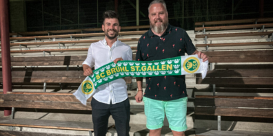 «Wir wollten einen Jungen, der gut mit Jungen arbeitet», sagt Sportchef Roger Jäger (rechts) über Brühls neuen Trainer Denis Sonderegger. 